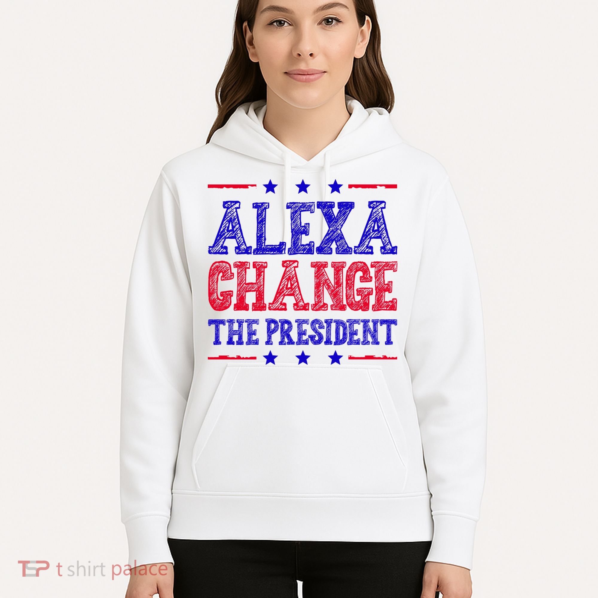 Alexa Change The President Funny Political Hoodie