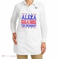 Alexa Change The President Funny Political Apron thumb 2
