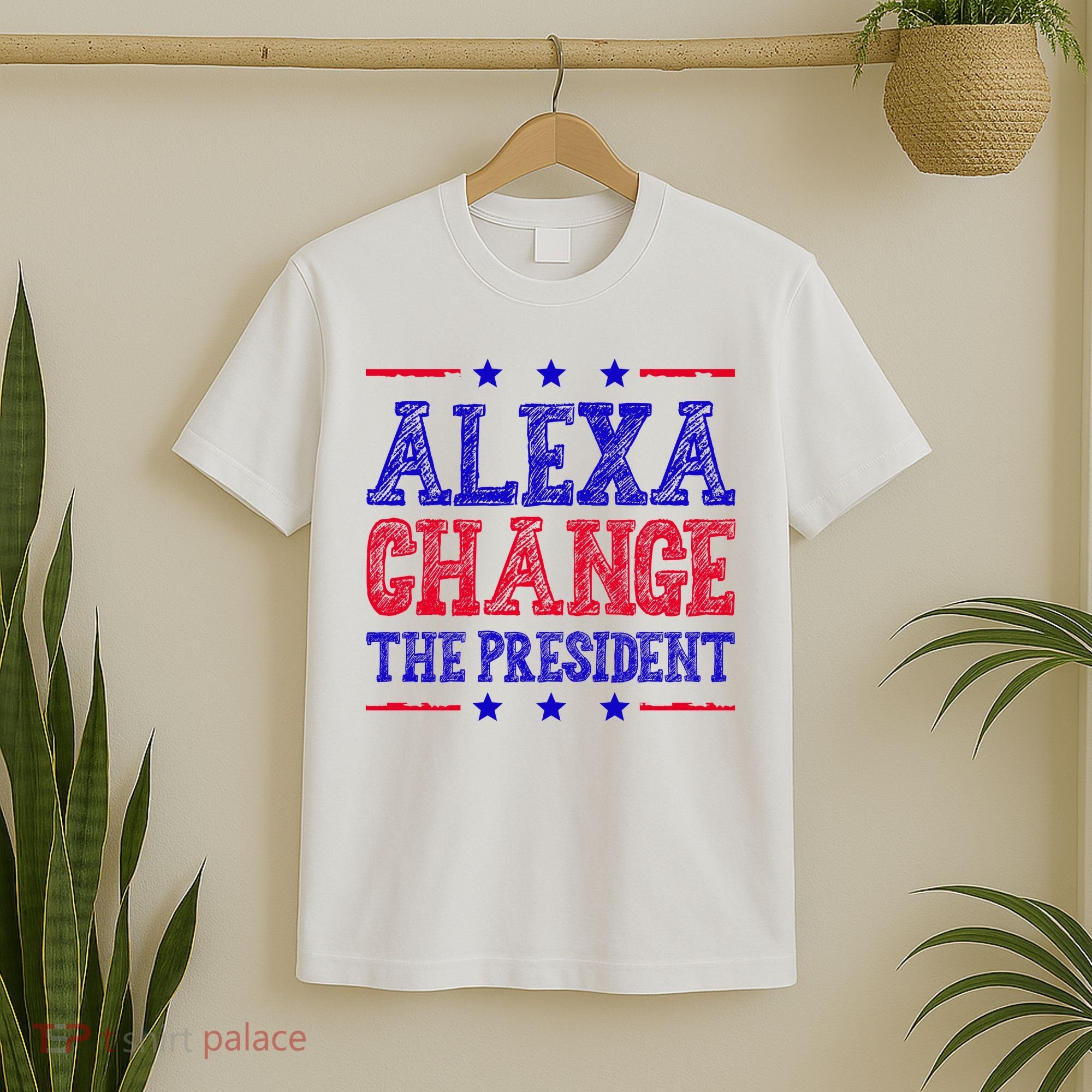 Alexa Change The President Funny Political T-Shirt