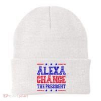 Alexa Change The President Funny Political Beanie thumb 0
