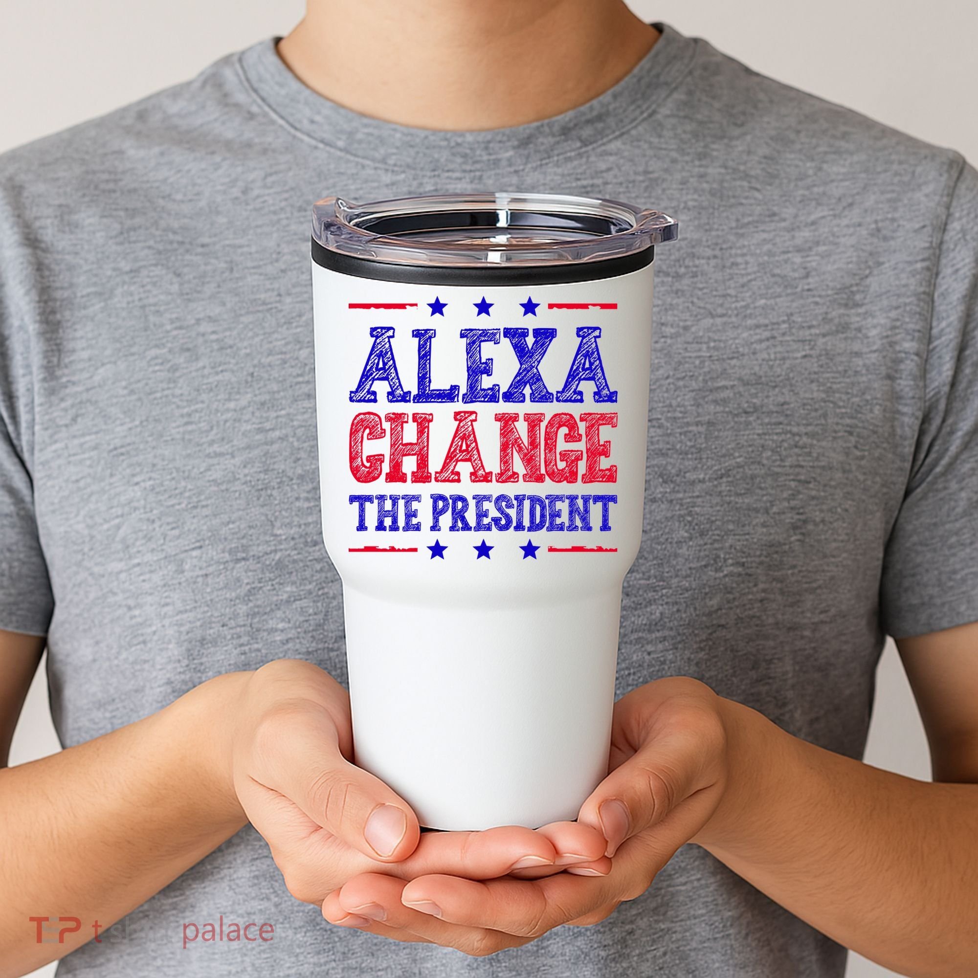 Alexa Change The President Funny Political Tumbler