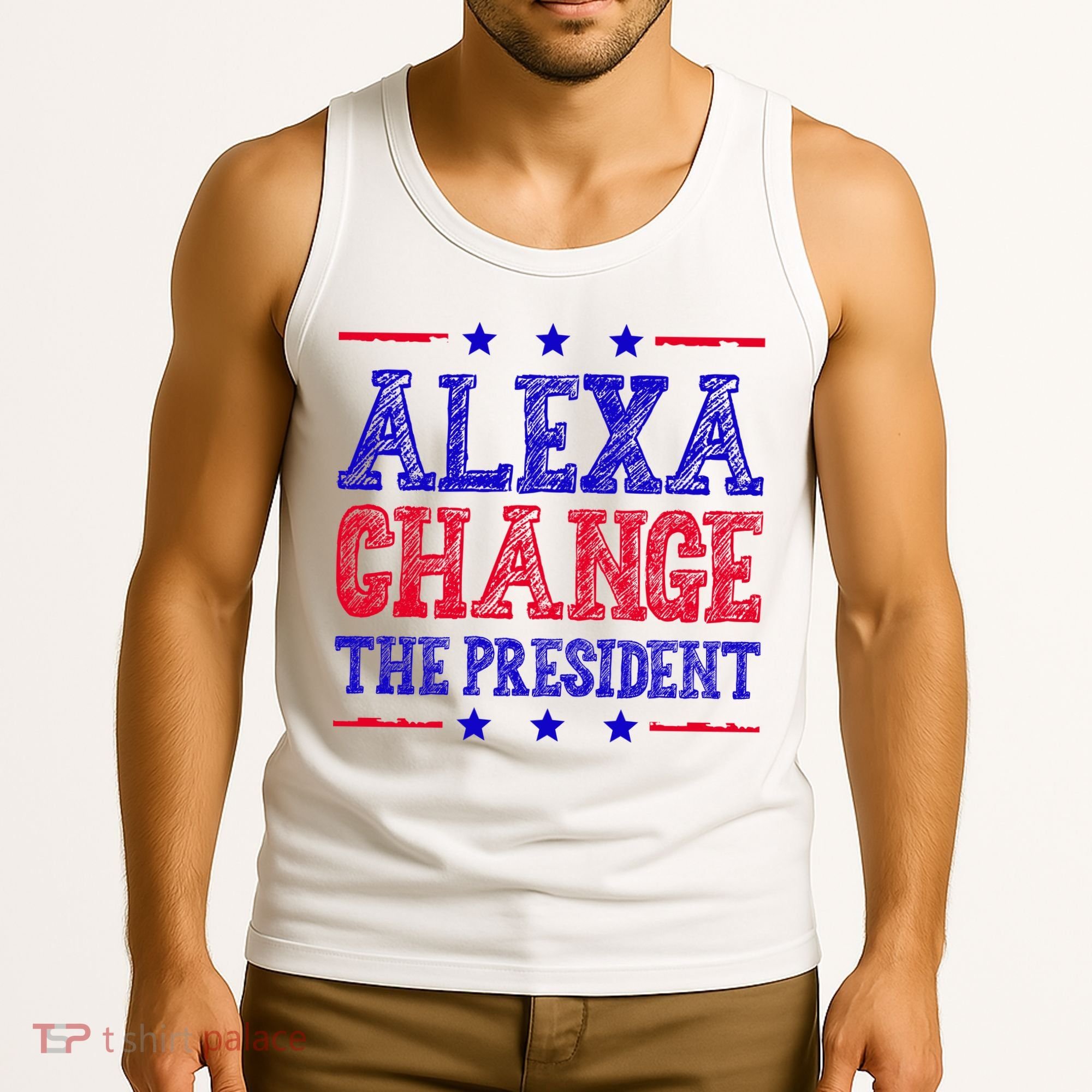 Alexa Change The President Funny Political Tank Top