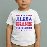 Alexa Change The President Funny Political Toddler T-Shirt thumb 2