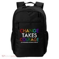 AOC Changes Takes Courage Alexandria Ocasio Cortez Backpack thumb 0
