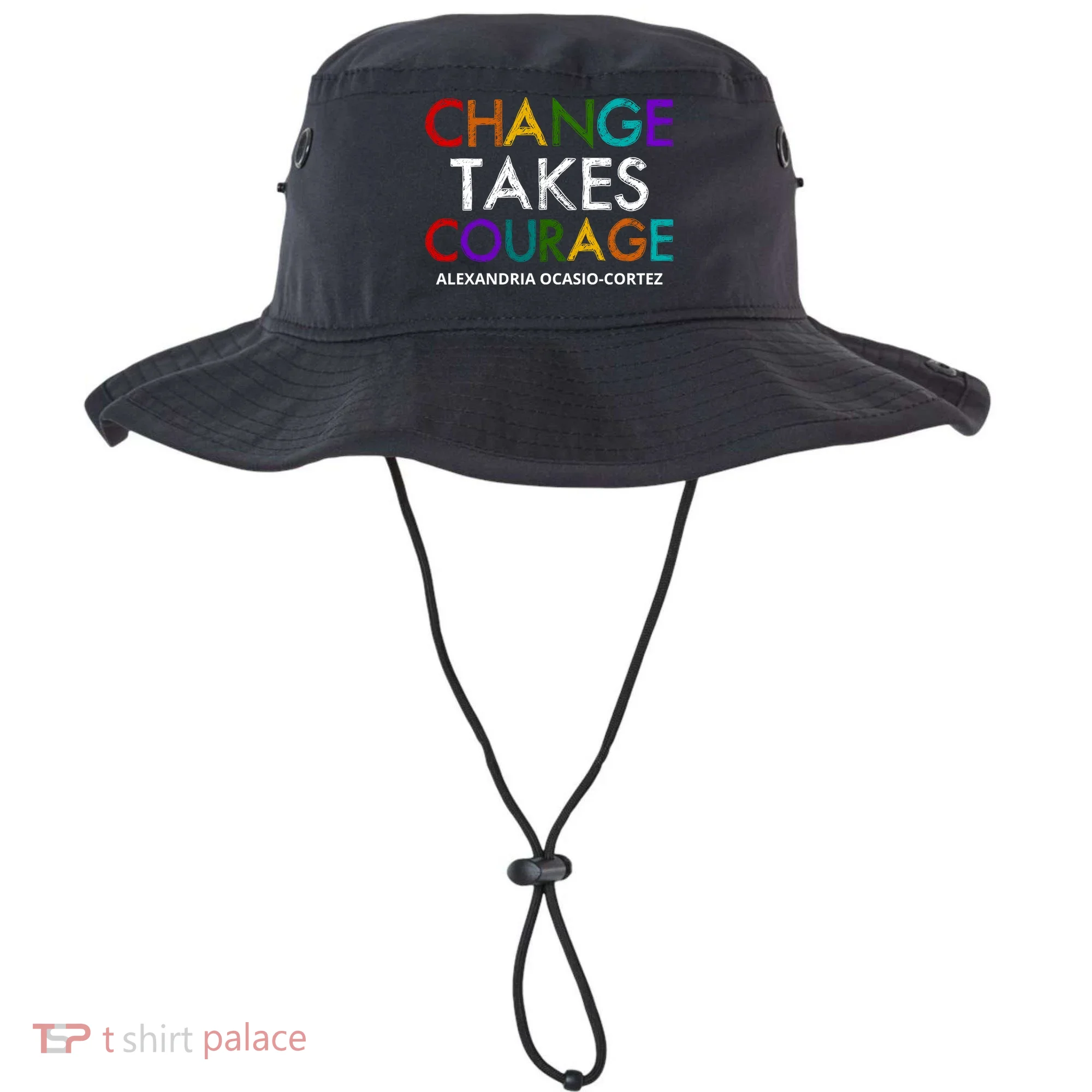 AOC Changes Takes Courage Alexandria Ocasio Cortez Bucket Hat