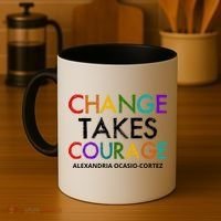 AOC Changes Takes Courage Alexandria Ocasio Cortez Coffee Mug thumb 4