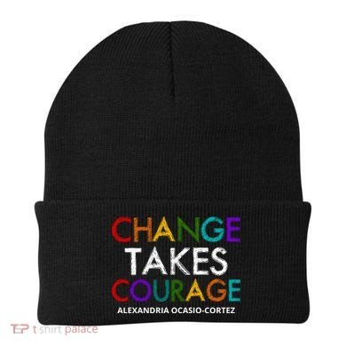 AOC Changes Takes Courage Alexandria Ocasio Cortez Beanie