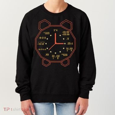 Alarm Clock Time Math Watch Mathematician Women's Sweatshirt