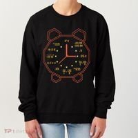 Alarm Clock Time Math Watch Mathematician Women's Sweatshirt thumb 0