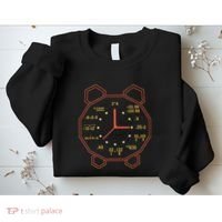 Alarm Clock Time Math Watch Mathematician Sweatshirt thumb 2