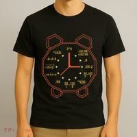 Alarm Clock Time Math Watch Mathematician T-Shirt thumb 3