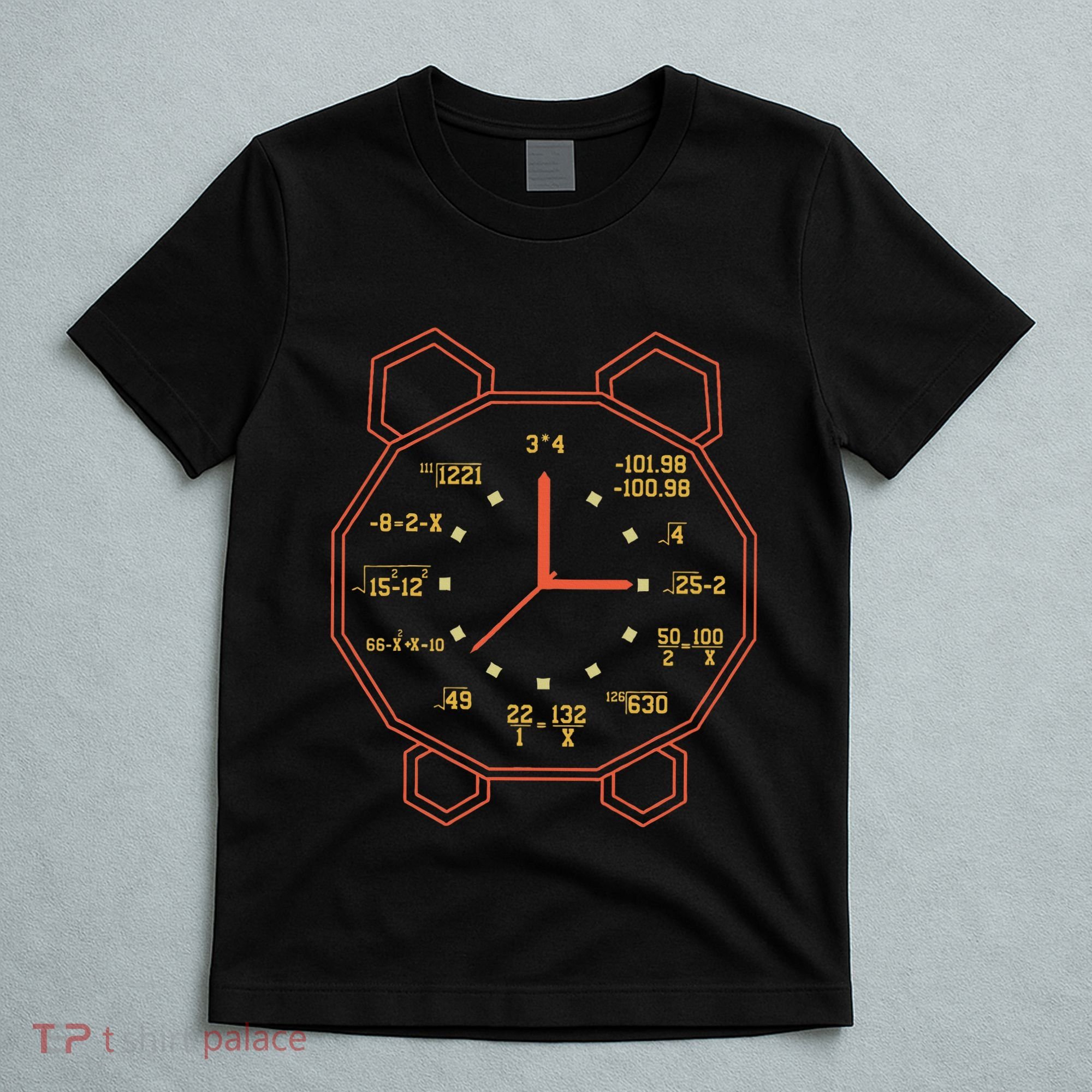 Alarm Clock Time Math Watch Mathematician T-Shirt