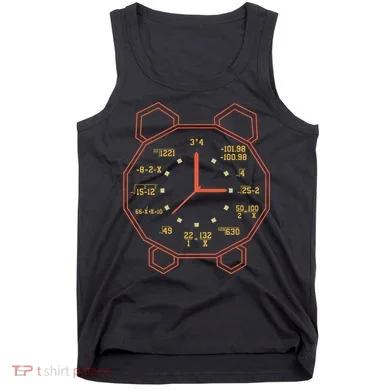 Alarm Clock Time Math Watch Mathematician Tank Top