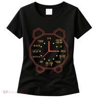 Alarm Clock Time Math Watch Mathematician Women's T-Shirt thumb 0