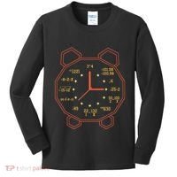 Alarm Clock Time Math Watch Mathematician Kids Long Sleeve Shirt thumb 0