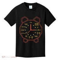 Alarm Clock Time Math Watch Mathematician Kids T-Shirt thumb 0