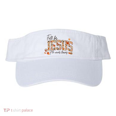 Autumn Christian Thanksgiving Fall For Jesus He Never Leaves Visor