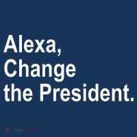 Alexa Change The President Anti Trump Funny Women's Hoodie thumb 2