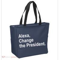 Alexa Change The President Anti Trump Funny Tote Bag thumb 2