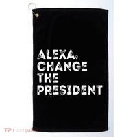 Alexa Change The President Golf Towel thumb 0