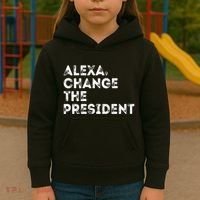 Alexa Change The President Kids Hoodie thumb 3