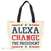 Alexa Change The President Funny Tote Bag thumb 0