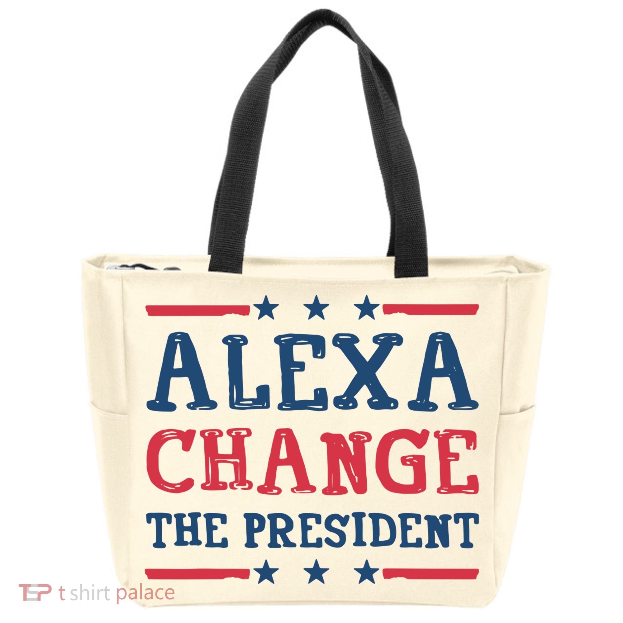 Alexa Change The President Funny Tote Bag