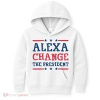 Alexa Change The President Funny Kids Hoodie thumb 0