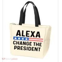 Alexa Change The President Men’s Funny Quote Tote Bag thumb 3