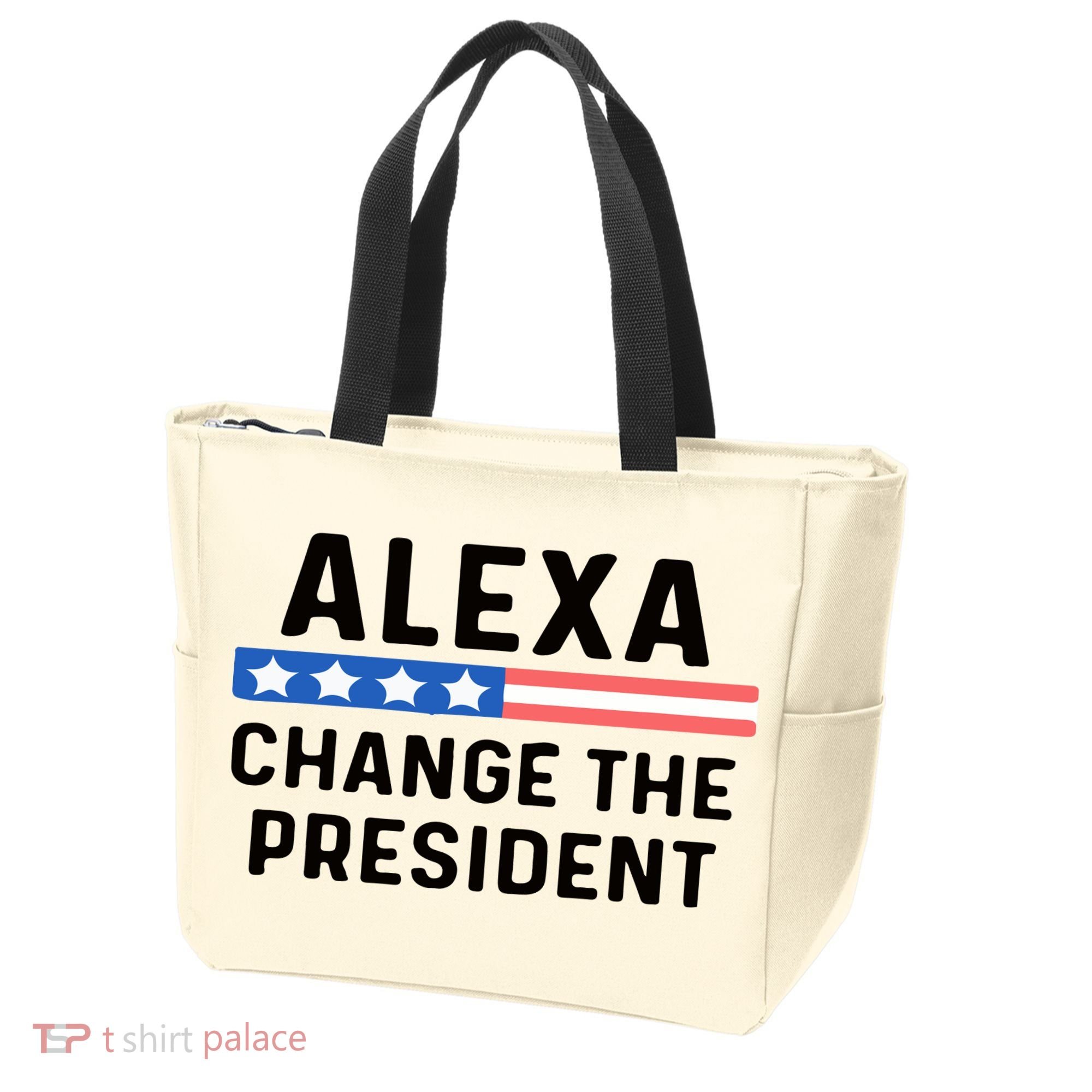 Alexa Change The President Men’s Funny Quote Tote Bag