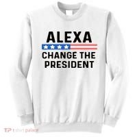 Alexa Change The President Men’s Funny Quote Sweatshirt thumb 0
