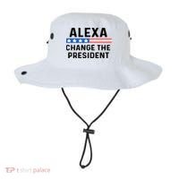Alexa Change The President Men’s Funny Quote Bucket Hat thumb 0