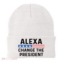 Alexa Change The President Men’s Funny Quote Beanie thumb 0