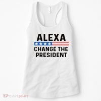 Alexa Change The President Men’s Funny Quote Women's Tank Top thumb 0