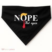 Anderson Cooper Trump Nope Not Again Jeras Ikehorn USA-Made Doggie Bandana thumb 0