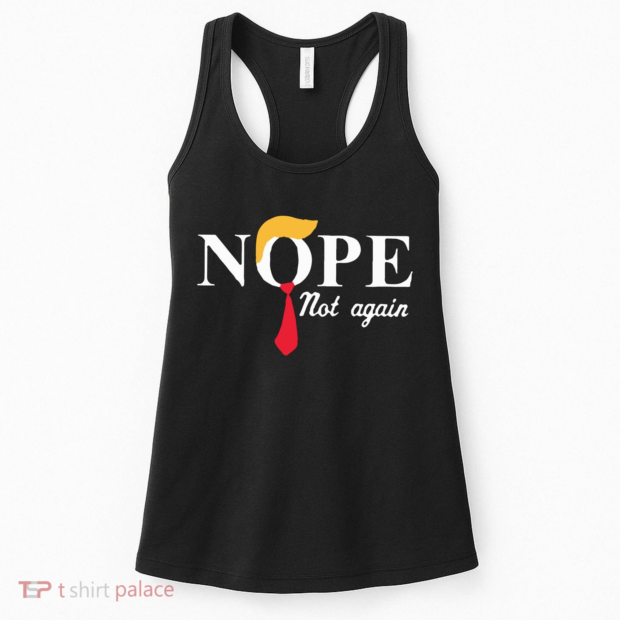 Anderson Cooper Trump Nope Not Again Jeras Ikehorn Women's Tank Top