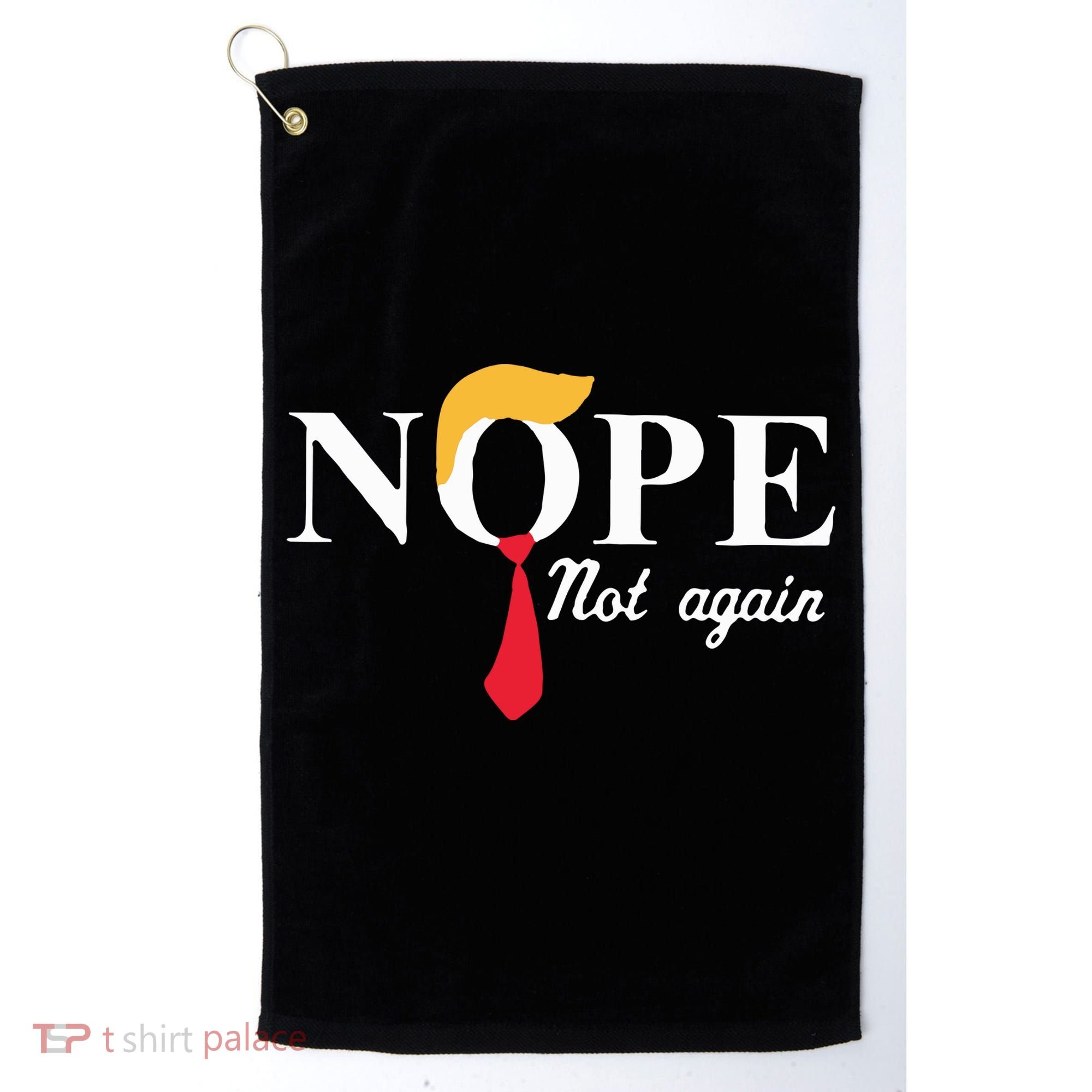 Anderson Cooper Trump Nope Not Again Jeras Ikehorn Golf Towel