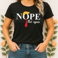 Anderson Cooper Trump Nope Not Again Jeras Ikehorn Women's T-Shirt thumb 2