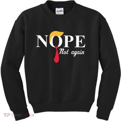 Anderson Cooper Trump Nope Not Again Jeras Ikehorn Kids Sweatshirt