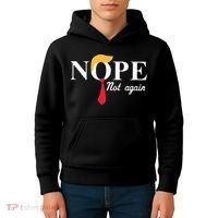 Anderson Cooper Trump Nope Not Again Jeras Ikehorn Kids Hoodie thumb 4