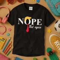 Anderson Cooper Trump Nope Not Again Jeras Ikehorn Kids T-Shirt thumb 3