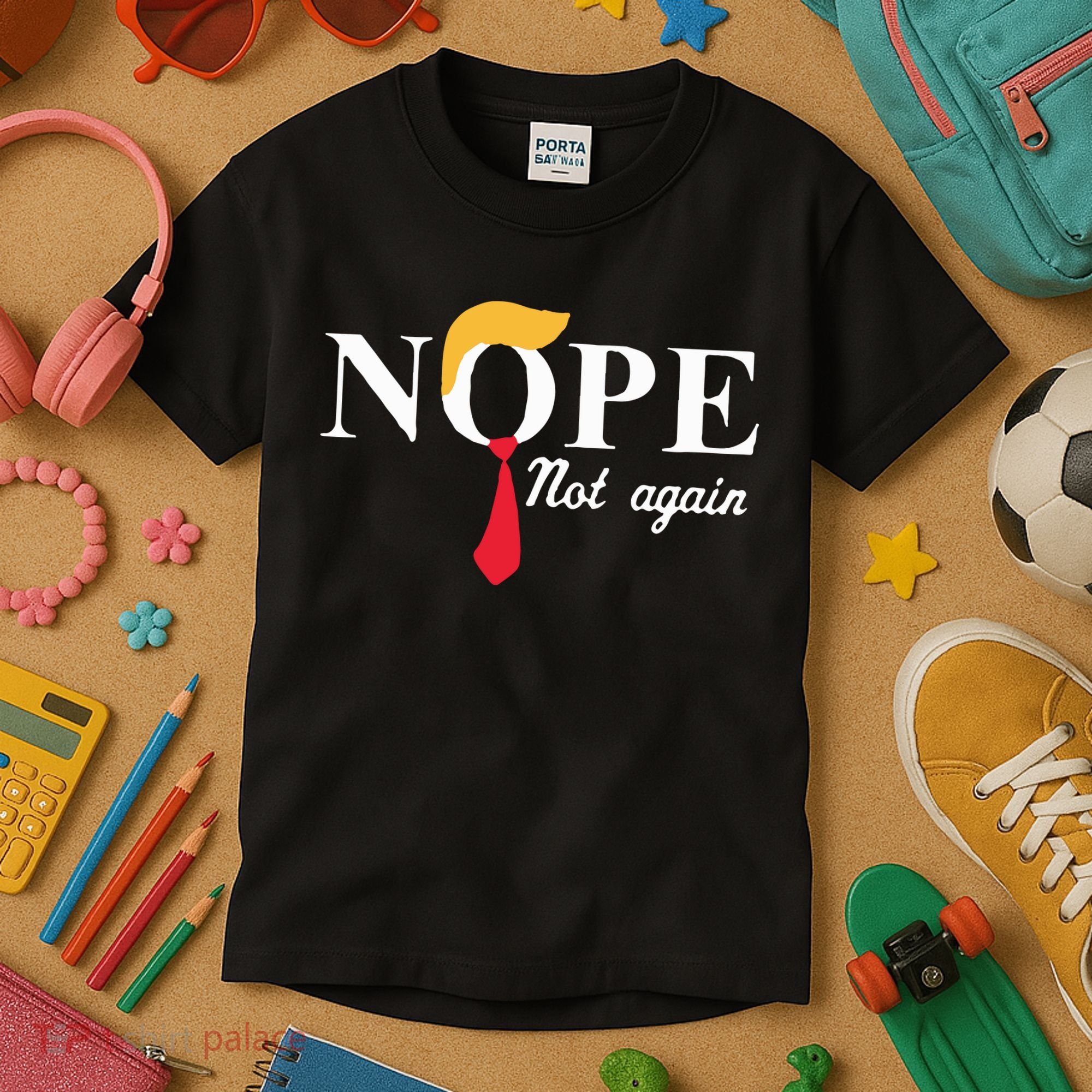Anderson Cooper Trump Nope Not Again Jeras Ikehorn Kids T-Shirt