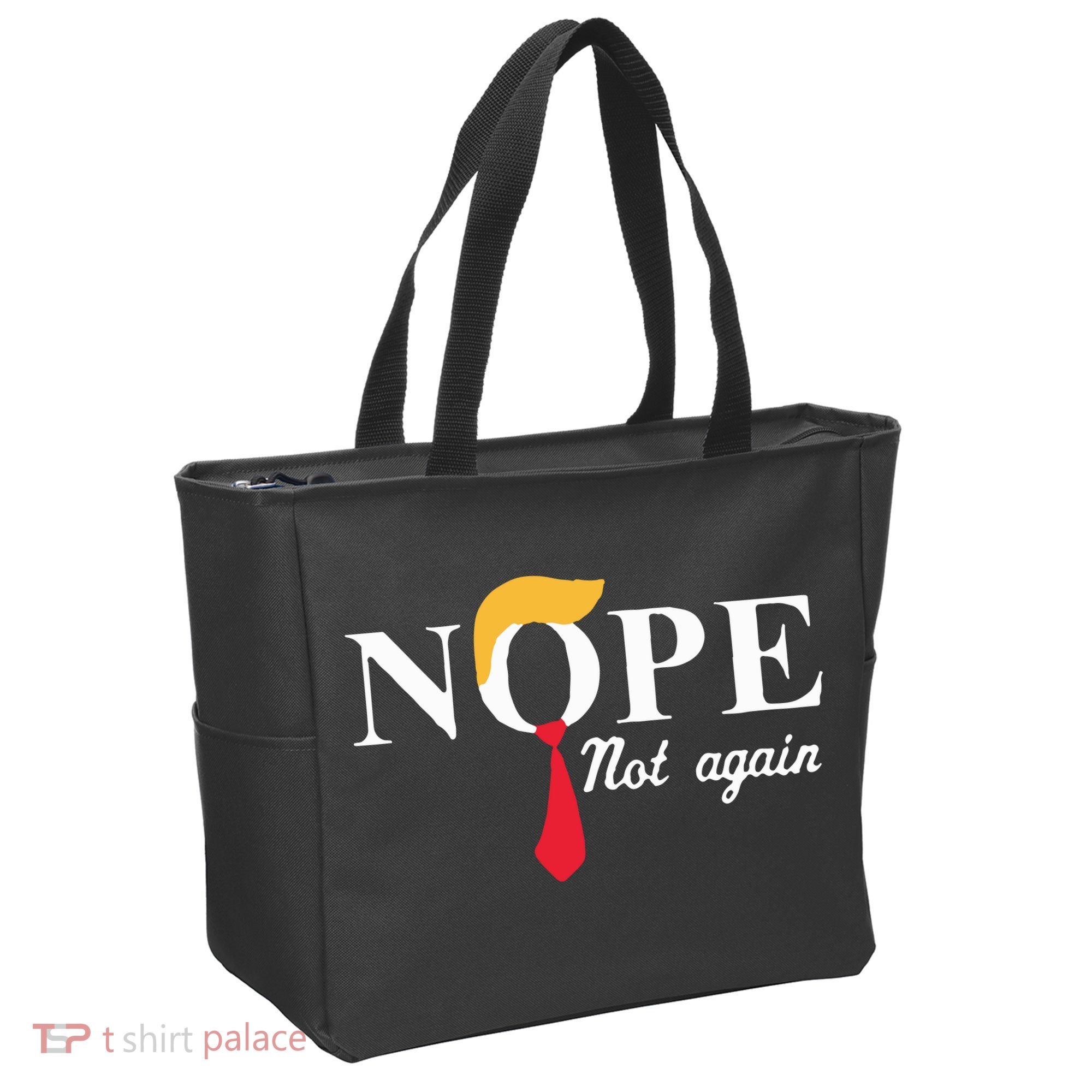 Anderson Cooper Trump Nope Not Again Jeras Ikehorn Tote Bag