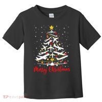 Airplane Christmas Tree Merry Christmas Most Likely Pilot Toddler T-Shirt thumb 0