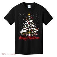 Airplane Christmas Tree Merry Christmas Most Likely Pilot Kids T-Shirt thumb 0