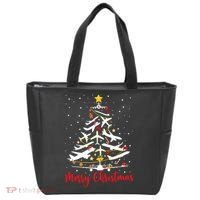 Airplane Christmas Tree Merry Christmas Most Likely Pilot Tote Bag thumb 0