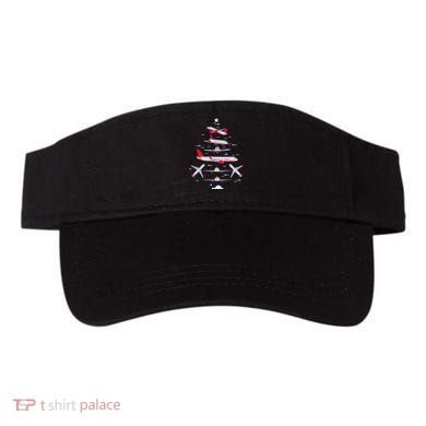 Airplane Christmas Tree Pilot Merry Christmas Xmas Tree Visor
