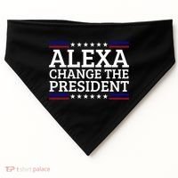 Alexa Change The President Funny Political Impeach 46 USA-Made Doggie Bandana thumb 0