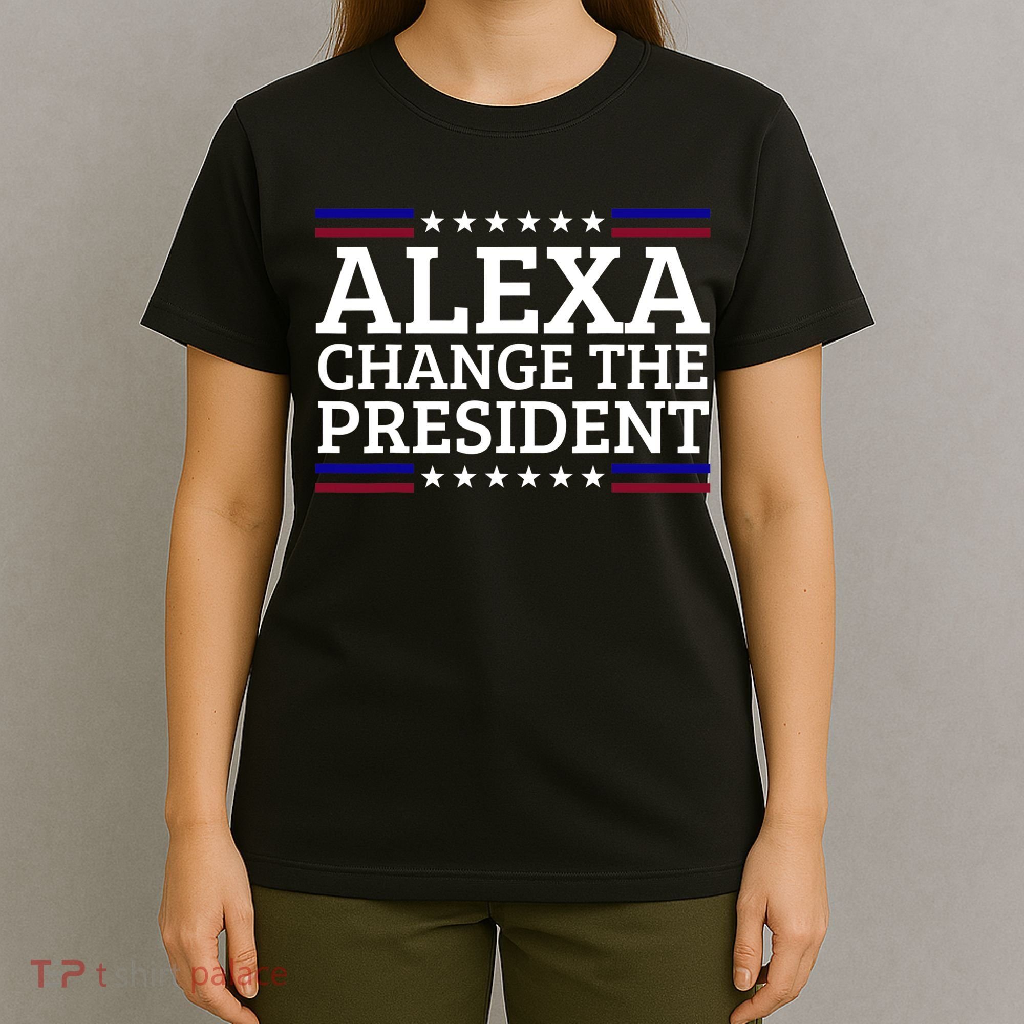 Alexa Change The President Funny Political Impeach 46 T-Shirt