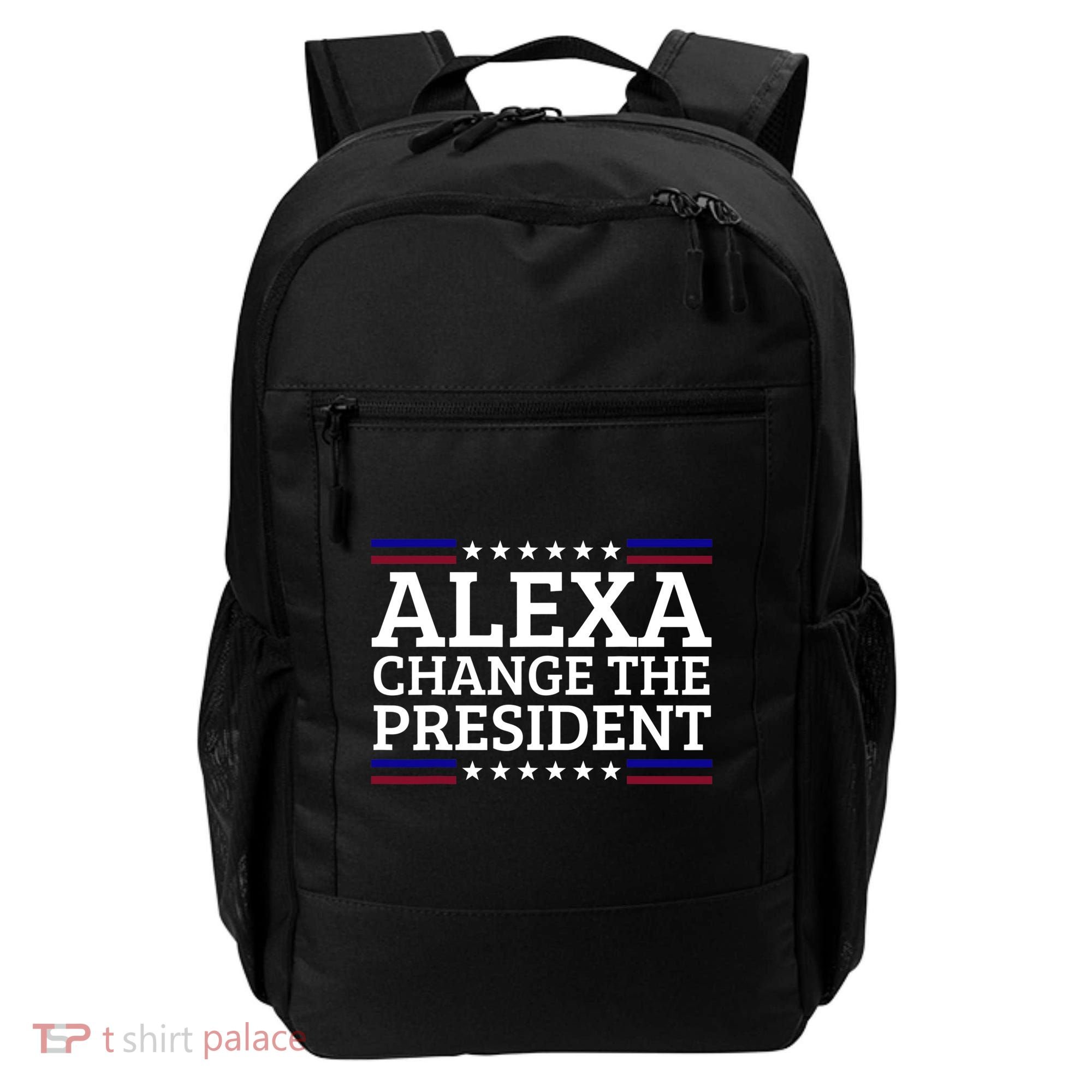 Alexa Change The President Funny Political Impeach 46 Backpack